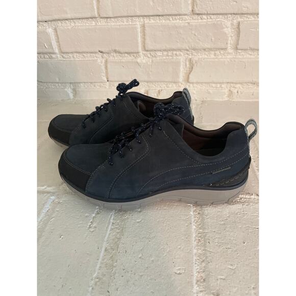 Clarks Wave Walk Unstructured Dark Blue Waterproof Women's Shoe Size 9 - Picture 1 of 6
